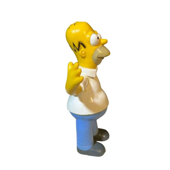 Vintage Homer Simpson 1990 Jesco Action Figure Posable 6" Rubber - Picture 3 of 12